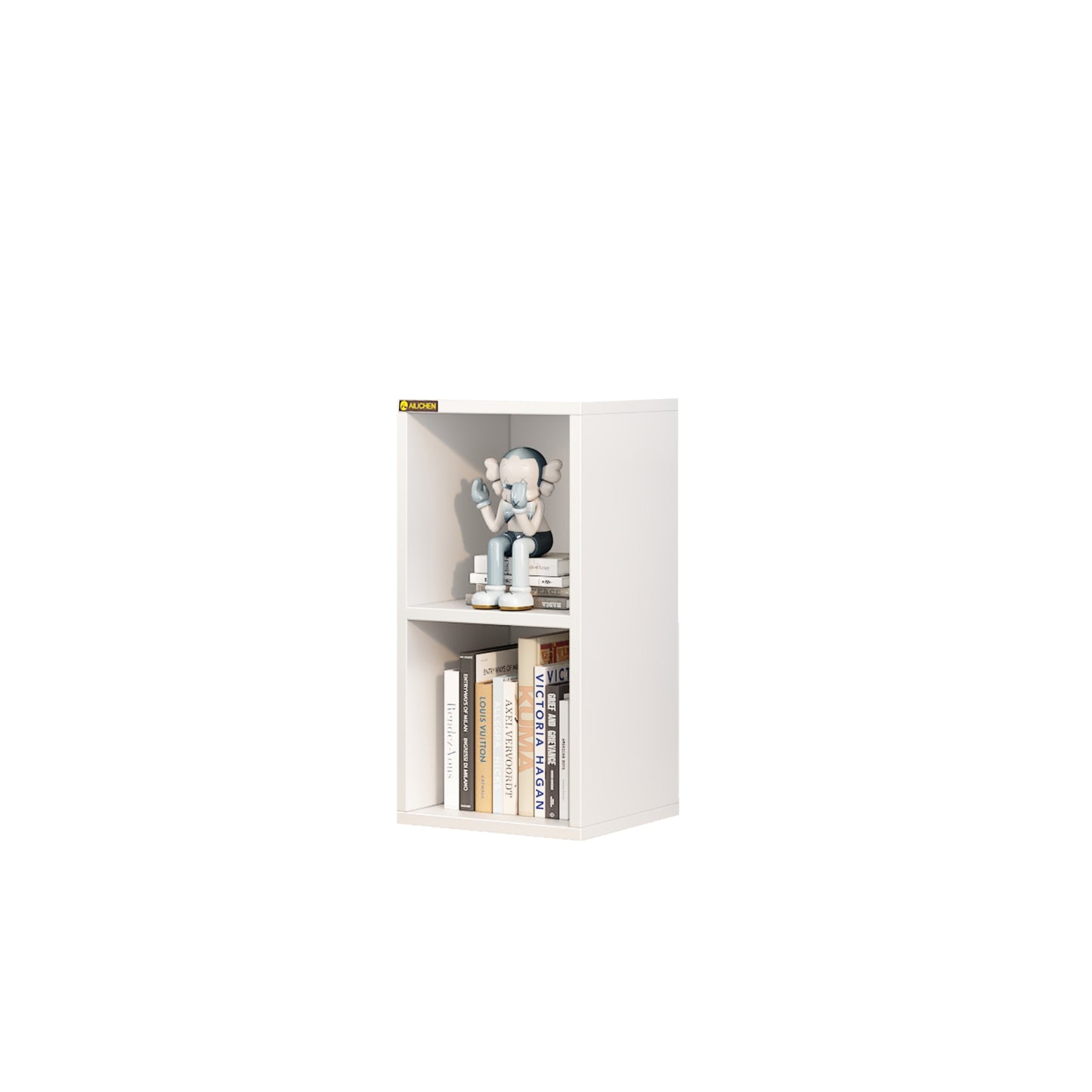 2 Shelf Bookcase / Solid Wood / Display Bookshelf for Living Room, Bedroom, Home and Office