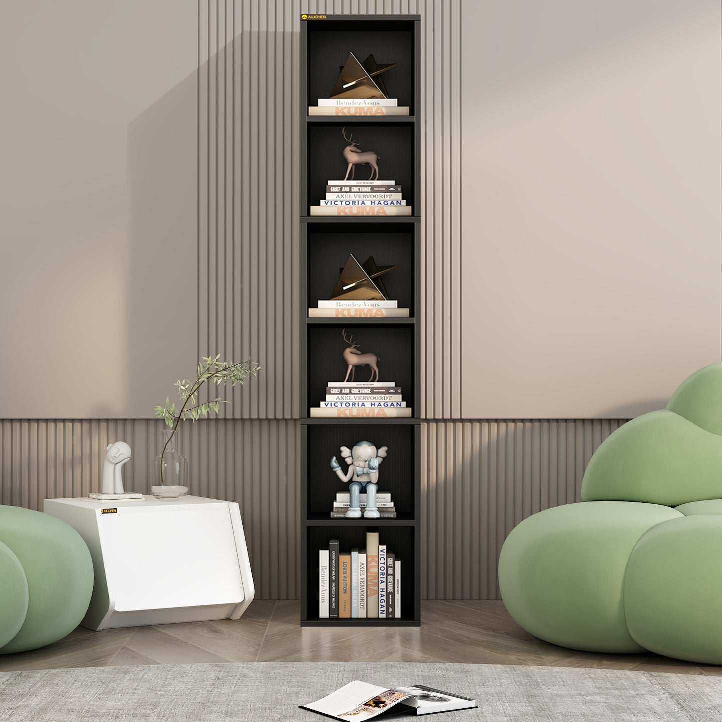 6-Cube Closet Storage Shelves for Home Office Kids Room