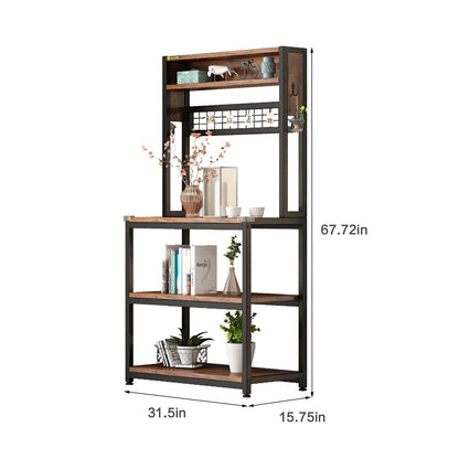 Industrial 5-Tier Kitchen Bakers Rack Bakers Racks for Kitchens with Storage