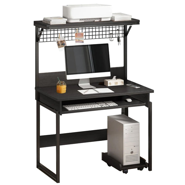 Computer Desk with Hutch - 31.5" Modern Home Office Desk by AILICHEN