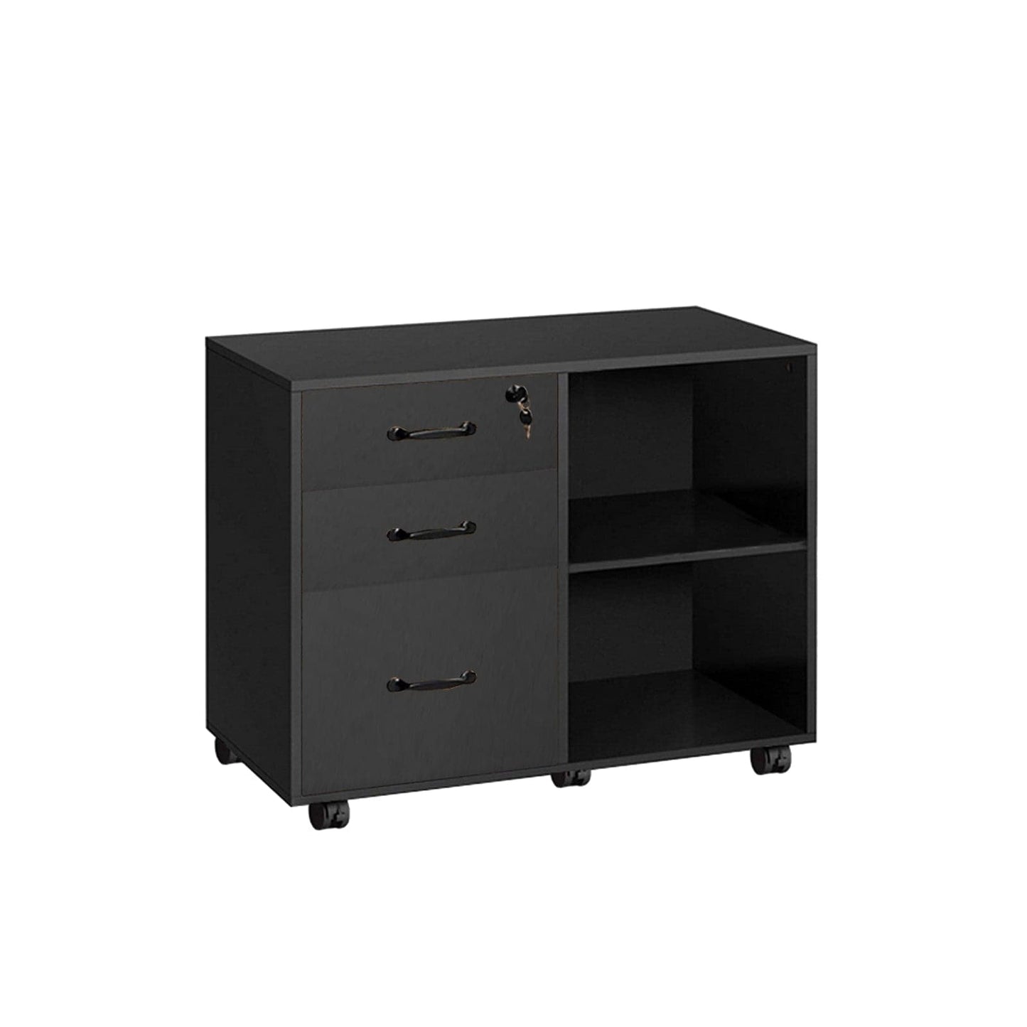 3 Drawer Office File Cabinets in black
