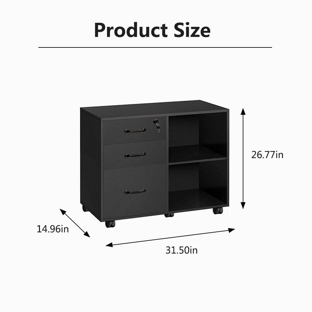 3 Drawer Office File Cabinets size