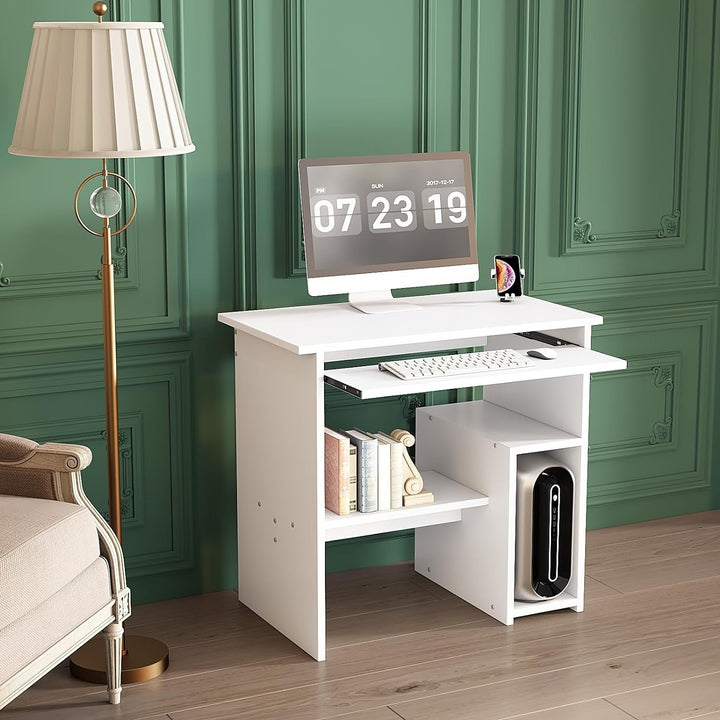 31.5 Inch Modern Study Writing Desk with Storage 