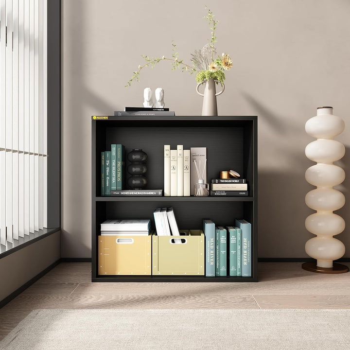 2 tier display storage in black for home and office