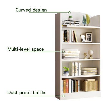 Bookshelves and Bookcases Floor Standing 5 Tier Display Storage Shelves Tall Furniture